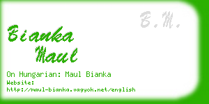 bianka maul business card